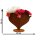 Vase Herz 20x24 cm im Rost Design - Blumenvase, Rostfigur für den Garten, Gartendeko, Metalldeko