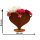 Vase Herz 34x40 cm im Rost Design - Blumenvase, Rostfigur für den Garten, Gartendeko, Metalldeko