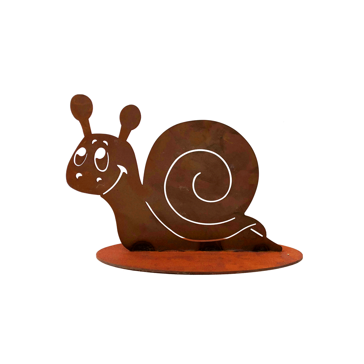 Rostfigur Schnecke H 15cm Rost Design, Dekofigur für den Garten, G