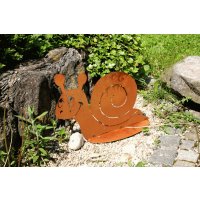Rostfigur Schnecke H: 15cm - Rost Design, Dekofigur für den Garten, Gartendeko, Metalldeko