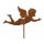 Gartenstecker fliegender Engel 60 cm im Rost Design - Rostfigur für den Garten, Gartendeko Advent, Weihnachten