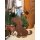 Rostfigur Hund mit Leine H: 50cm, Gartendeko, Metallfigur Hund im Rost Design, Edelrost