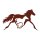Rostfigur Pferd, trabende Stute H: 24cm - Rost Design, Dekofigur für den Garten, Geschenk für Reiter, Gartendeko