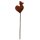 Blumenstecker Herz mit Vogel 30,5 cm im Rost Design - Rostfigur für den Garten, Gartendeko, Metalldeko