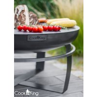 CookKing Grillplatte D: 102 cm - Design Grillplatte für Feuerschalen - Alternative zum Grillrost