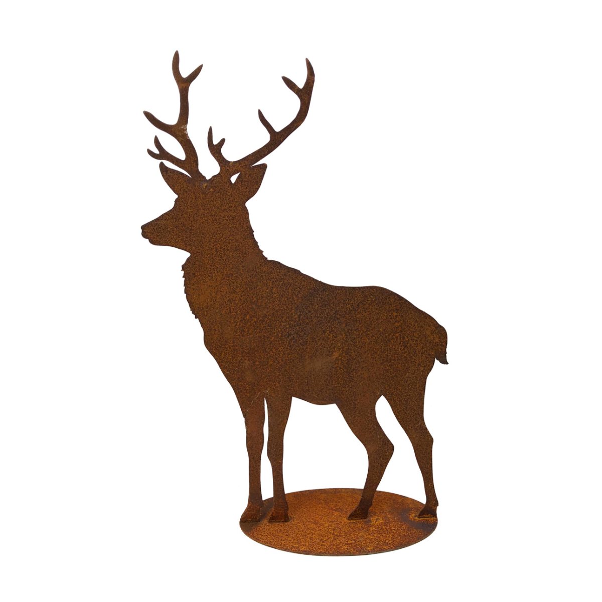 Rostfigur großer Hirsch H 43cm Rost Design, Dekofigur für den Gart