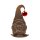 Dekofigur Weihnachtswichtel mit Kugel H: 40,5 cm im Rost Design - Rostfigur Weihnachten, Wichtel Advent, Gnom, Gartendeko