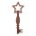 Dekofigur Stern Schlüssel L: 19 cm im Rost Design - Sternschlüssel, Weihnachtsdeko, Rostfigur, Gartendeko