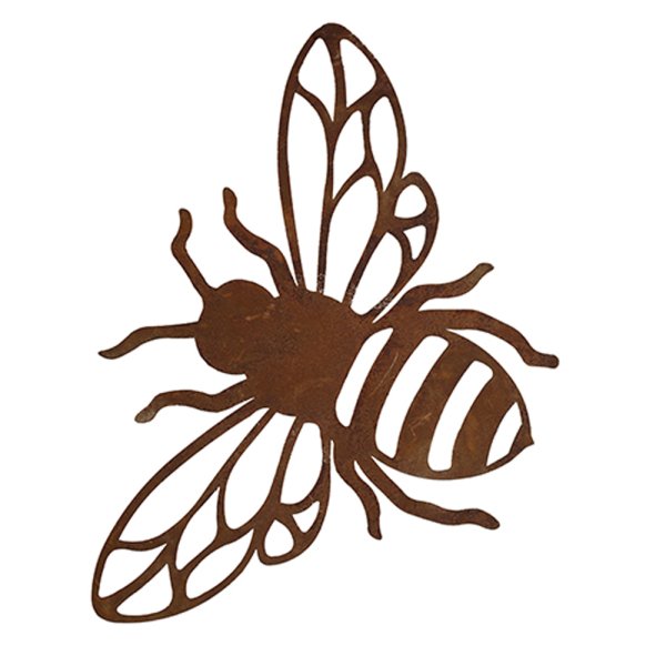 Biene im Rost Design 20cm - Dekofigur, Rostfigur für den Garten, Gartendeko, Metalldeko