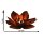 Rostfigur Teelichthalter Blume 23x6 cm im Rost Design - Kerzenhalter im Rost Design, Gartendeko, Metalldeko