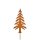 Gartenstecker kleine Tanne H: 25 cm im Rost Design - Rostfigur für den Garten, Gartendeko, Weihnachten, Tannenbaum