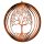 Windspiel Spirale Baum 26 cm zum Hängen im Rost Design - Garten Deko, Rostdeko, Hänger, Fensterschmuck
