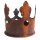 Rostfigur Windlicht Krone D:12 cm - Kronentopf im Rost Design, Dekofigur, Gartendeko, Kerzenhalter, Teelichthalter, Metalldeko