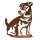 Dekofigur Hund Jack Russell "Rocco" H: 45 cm im Rost Design - Rostfigur für den Garten, Gartendeko, Metalldeko