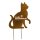 Gartenstecker Katze Willkommen im Rost Design - Rostfigur für den Garten, Gartendeko für  Katzenliebhaber