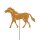 Gartenstecker Pferd 57 cm im Rost Design - Rostfigur für den Garten, Geschenk für Reiter, Dekofigur
