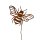 Blumenstecker Biene an gebogenem Stab 40 cm im Rost Design - Rostfigur für den Garten, Gartendeko, Gartenstecker