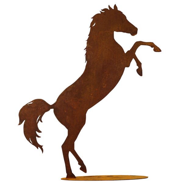 Rostfigur Pferd steigend H:57 cm - Rost Design, Dekofigur für den Garten, Gartendeko, Metalldeko, Terrassendeko
