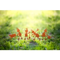 Beetstecker Ameise mit Spaten 25x10 cm im Rost Design -...