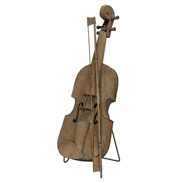 Rostfigur Violine H:49,5 cm - Musik im Rost Design, Dekofigur für den Garten, Gartendeko, Metalldeko