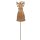 Weihnachtlicher Gartenstecker Elch H:115 cm - Winterdeko, Weihnachtsdeko, Rost Design, Dekofigur für den Garten, Gartendeko, Metalldeko
