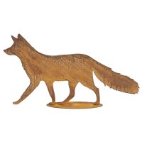 Rostfigur Fuchs H:33 cm - Winterdeko, Wald, Jäger,...