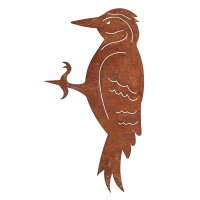Dekofigur Vogel Specht zum Schtecken 24x14 cm im Rost...